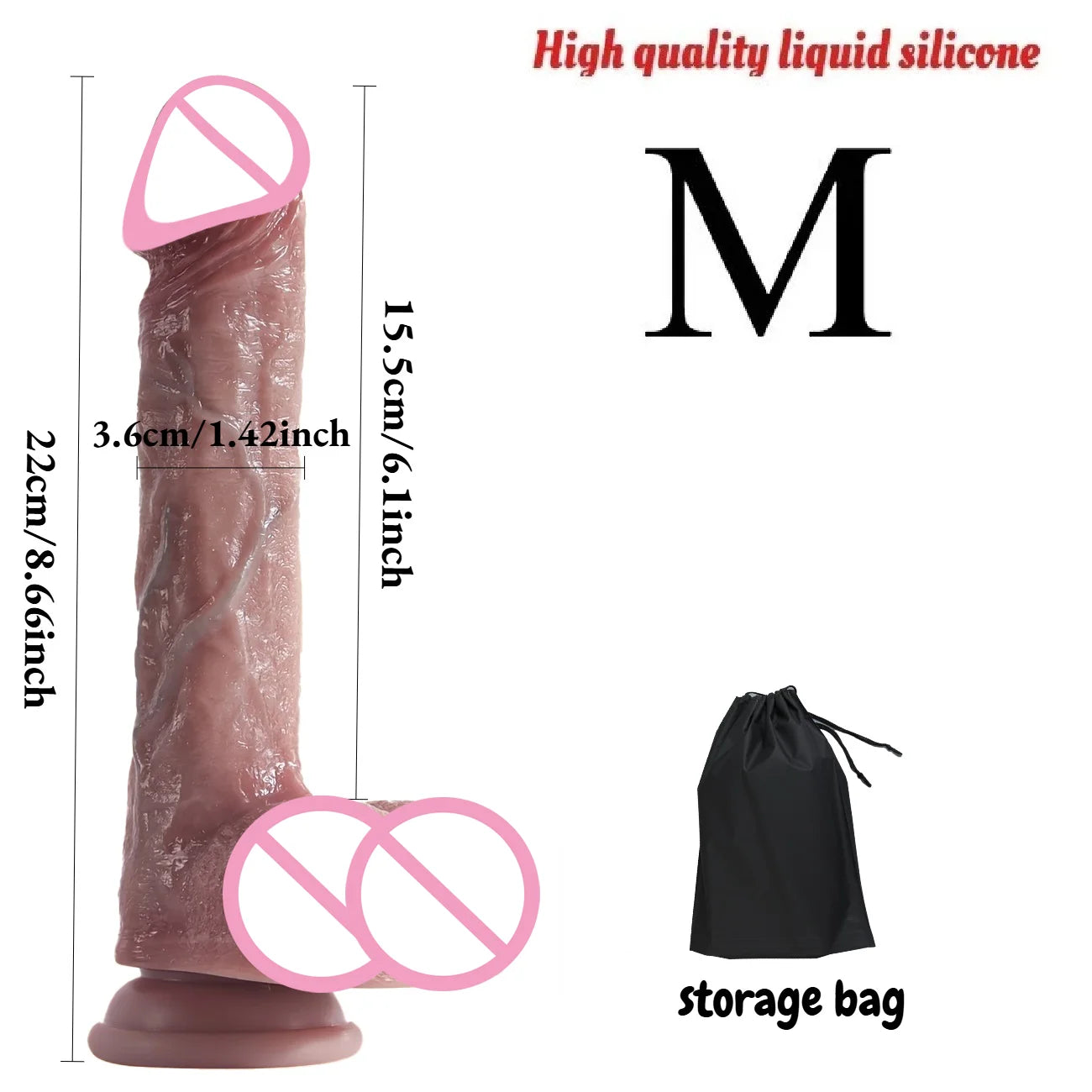 Realistic Silicone Dildo with Suction Cup Anal G-Spot Masturbator Penis Adult Sex Toys Huge Dildos for Women Rubber Cock Gode