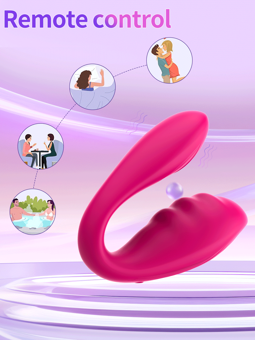 Couple Vibrator Adult Erotica Female Mini Wearable 9 Modes G-spot Clitoral Anal Stimulation Vibrator Female Sex Toys