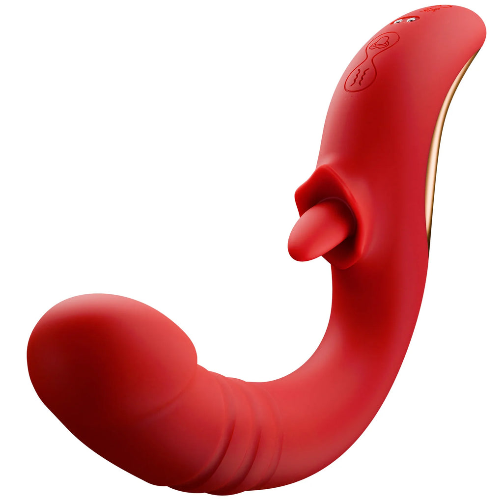 2 in 1 Clitoral Vibrators for Wome 360 Rotation Tongue Thrusting Massager Female Dildo Vagina Masturbator Adult Sex Toys 18