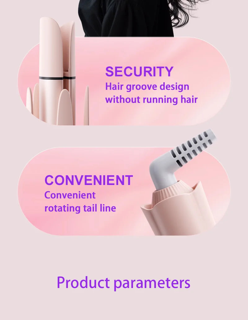 Automatic curling iron, 26-40mm curling styling set, suitable for all hair types, negative ion hair care curling tool,72h Hold