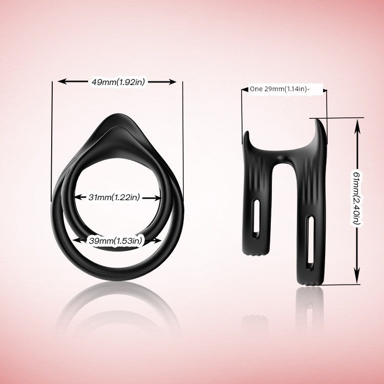 Men's Horseshoe Ring Men's Silicone Lantern Ring Soft Rubber Ring Couple's Product Adult Supplies Y Ring Lasting Retention