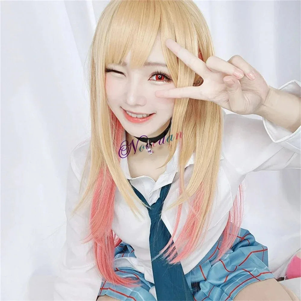 Marin Kitagawa Cosplay My Dress Up Darling JK School Uniform Dress Girls Maid Outfit Anime Cosplay Halloween Costume Wig Women