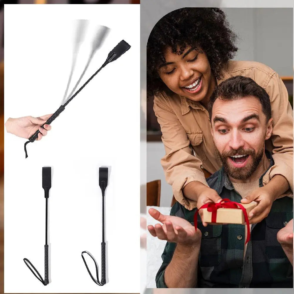 Sex Toys for Couples OLO 45CM SM Flirt Whip Bondage Leather Whips Fetish BDSM Long Horse Riding Spanking Flirt Flogger Games