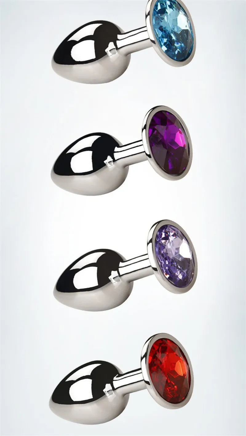 Metal Anal Plug Wearable Butt Plug Jewelry Dilator Dildo Prostate Massager Sex Toy for Men And Women Dropshipping