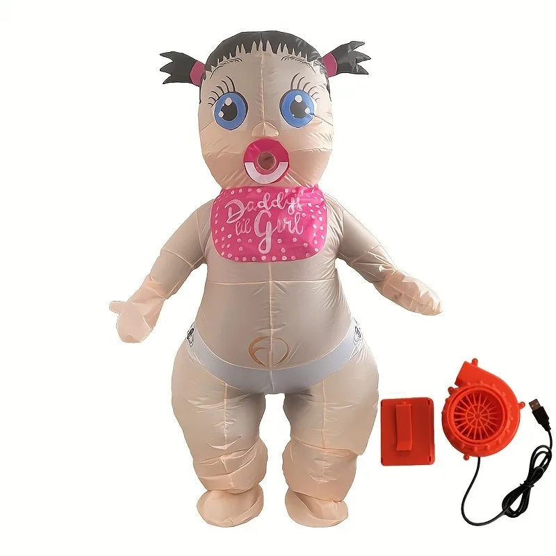 Cute Giant Baby Inflatable Costume - Cute Monster Theme, Halloween and Role Playing Parties