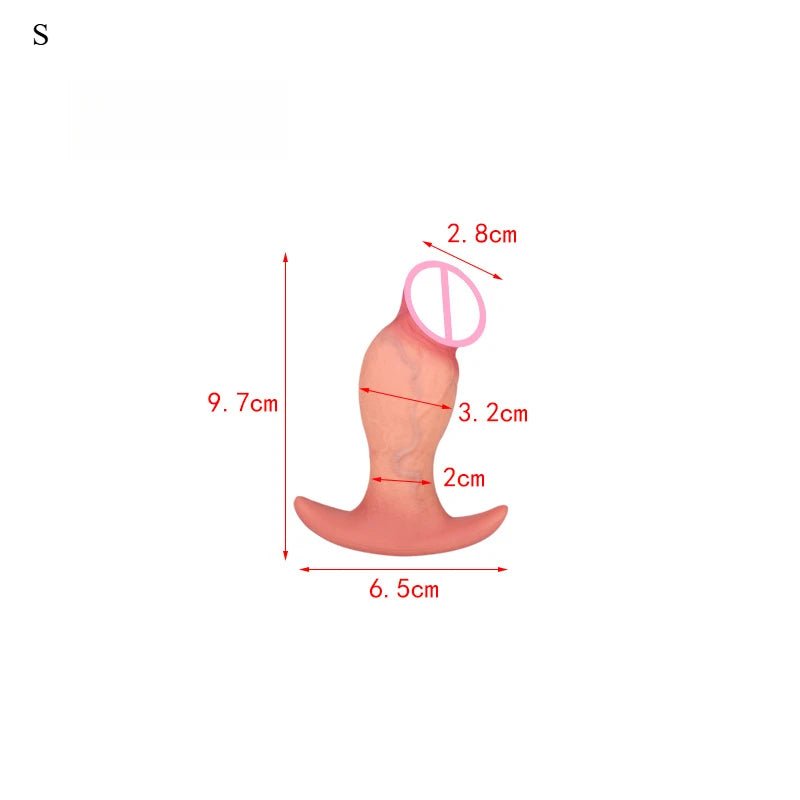Huge Realistic Dildo Sex Toys G-Spot Anal Plug Butt Plug Dildo Premium Silicone Prostate Massager Anal Training for women men