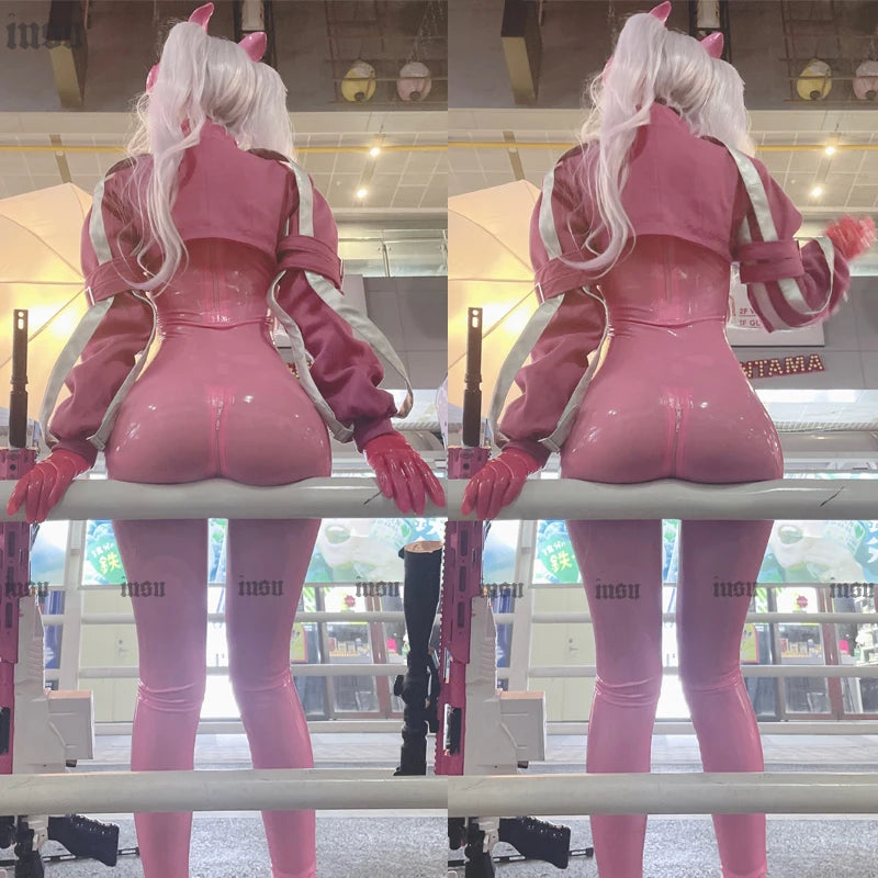 Customized:Game NIKKE The Goddess of Victory Alice Cosplay Latex Bodysuit Halloween Carnival Women Costumes Jackets Shoe Headset