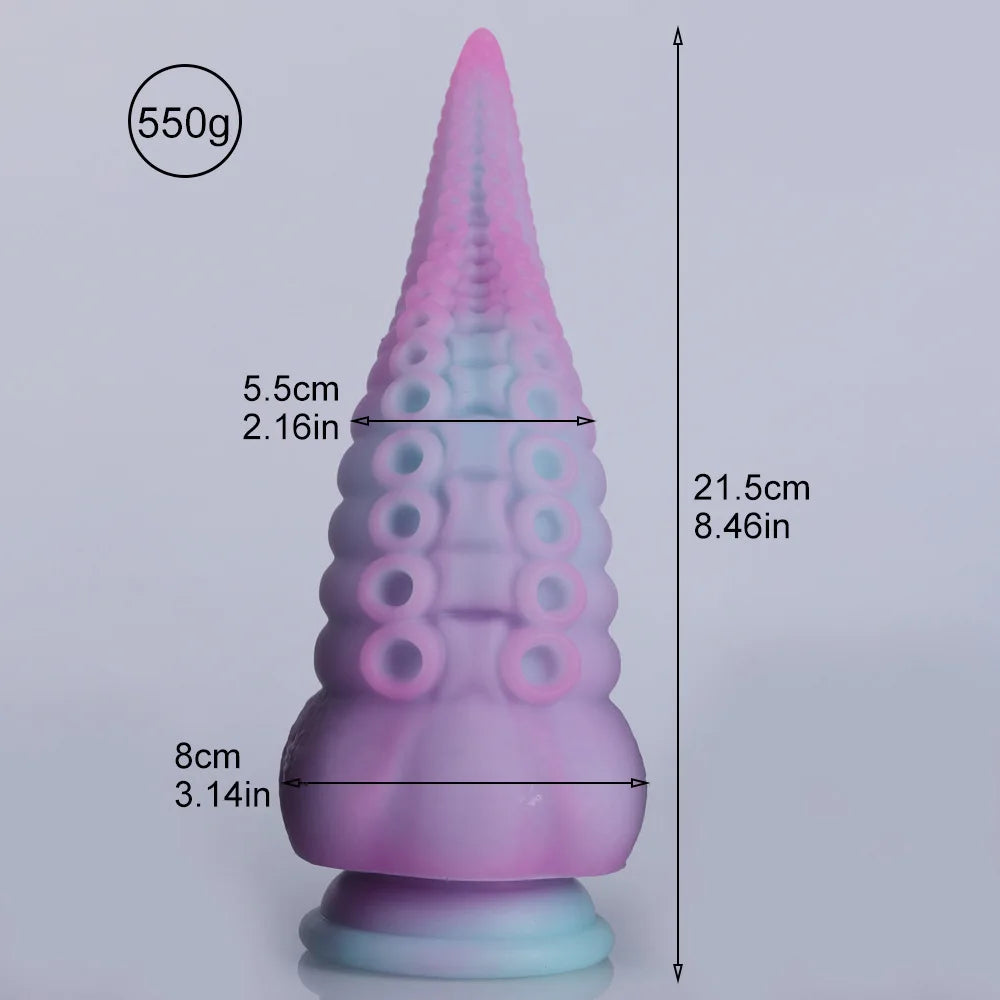 Dildo Female Homosexual Giant Anal Toy Cup Octopus Tentacle Tentacle Artificial Penis Animal Dildo Sex Toys for Adults Anal Plug