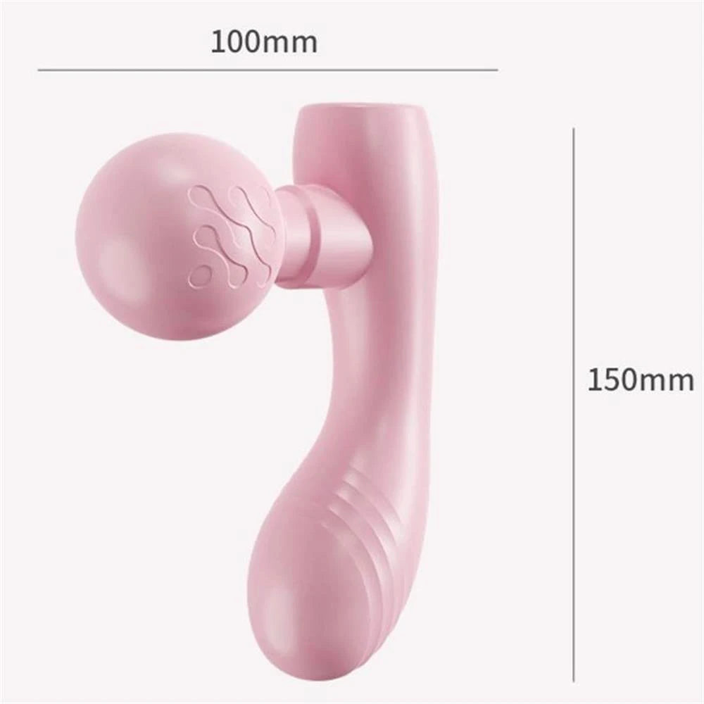 Sensual Dual-Headed Massager, Dual-Motor Vibrating Fascia Gun, Portable Rechargeable Muscle Relaxation Massager