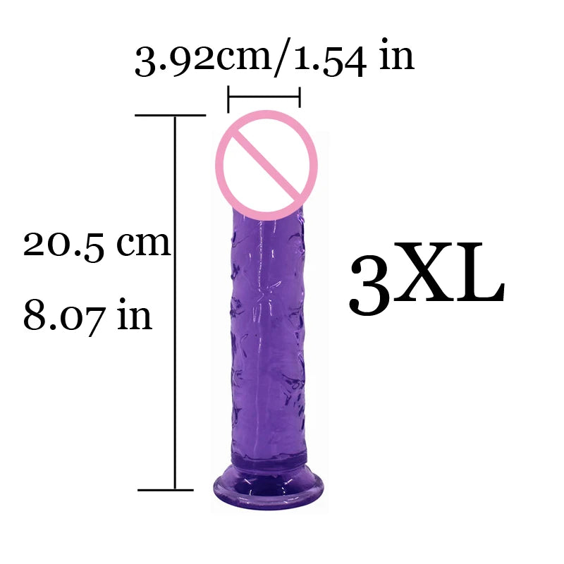 New Realistic Dildos Erotic Jelly Dildo Artificial Penis G-spot Simulation Large penis Anus Anal plug Female penis masturbation