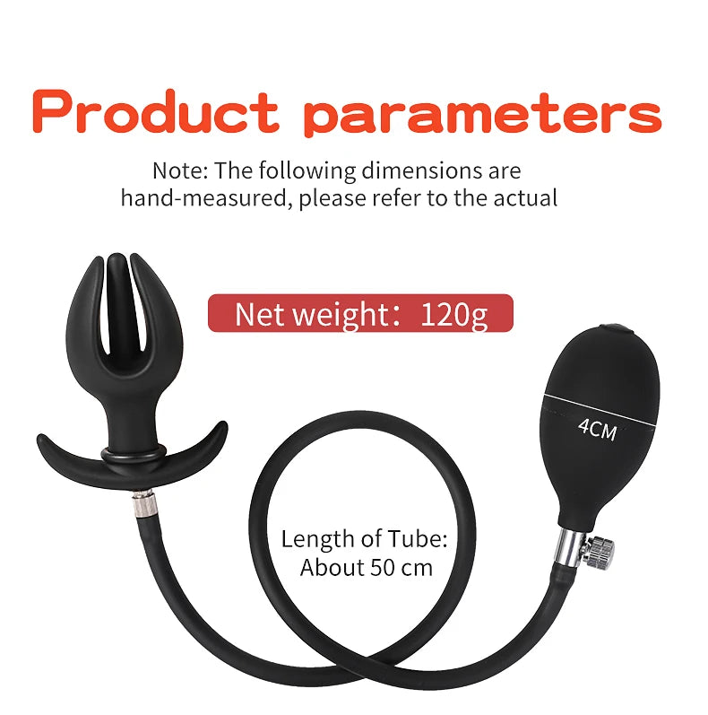 BDSM Vibrator Inflatable Anal Plug Huge Butt Plug Dildo Pump Vaginal Anus Expansion Prostate Massager Sex Toys for Woman Men Gay