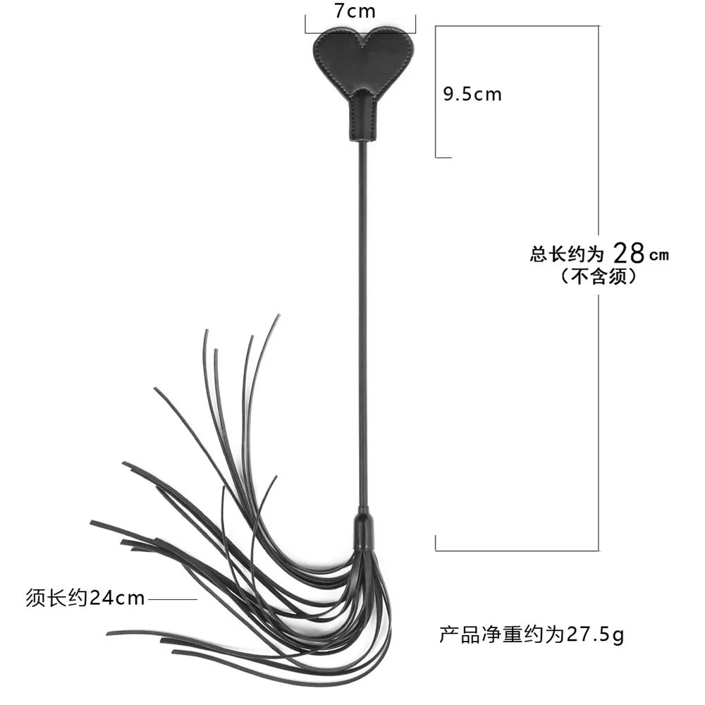 Erotic Accessories BDSM Bondage Slave Whip Restraints Fetish Spanking Flogger Whip Adults Games Sex Toys For Women Men Sexy