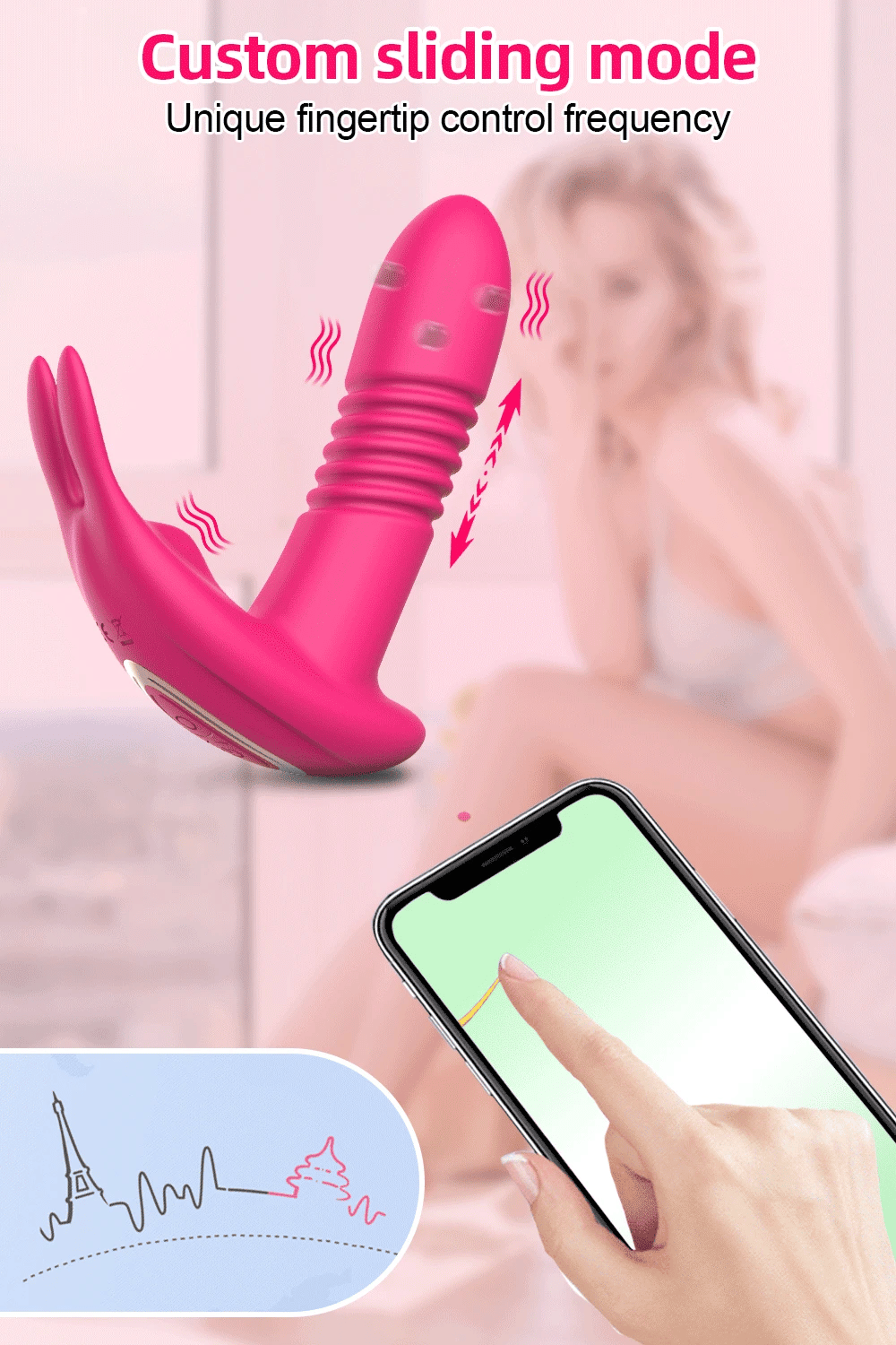 Penetration Vagina Vibrator Female Clitoris Stimulator Dildo Vibrator Sex Toy Wearable Panties Vibrator Adult Sex Toys for Women