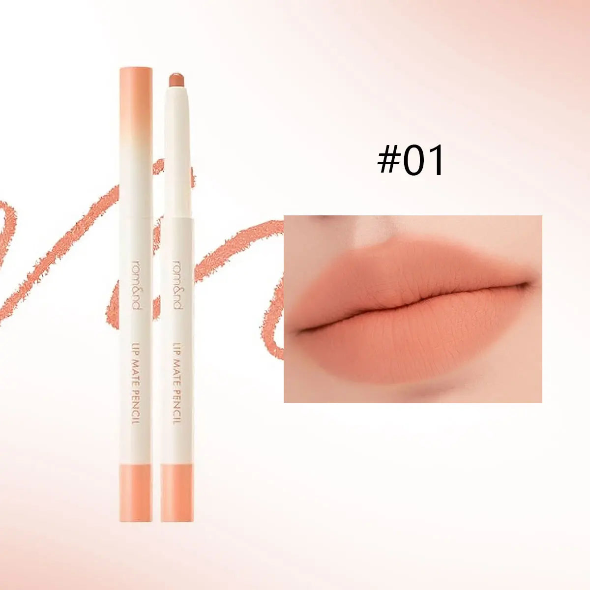 rom&nd LIP MATE PENCIL,Velvet Matte Texture,Smooth Pencil Core,Long-Lasting Color,Matte Sophistication,K-Beauty,Korean Makeup