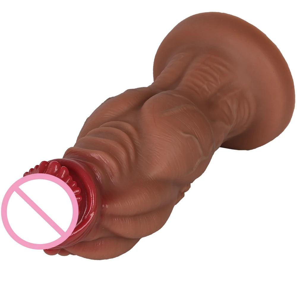 Monster dildo toy with strong suction cup for hands-free silicone large giant dildo anal plug for men and women couples gay