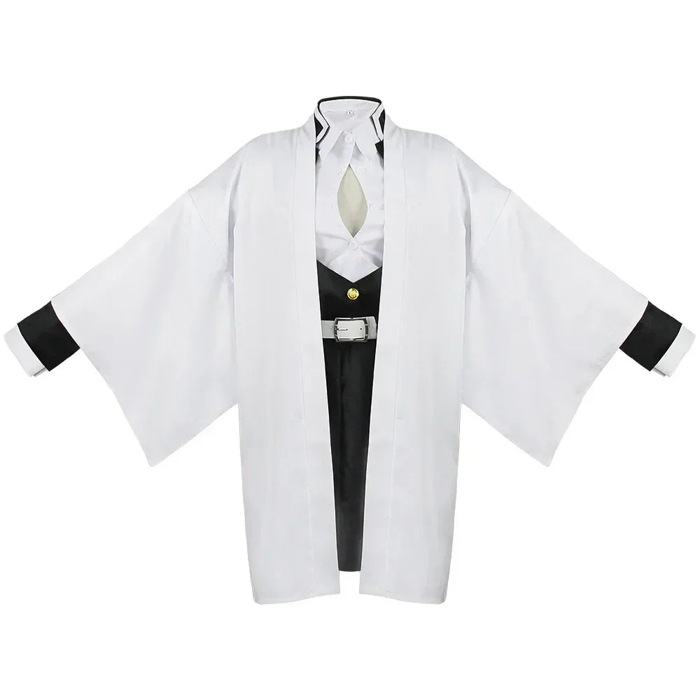 Adult Kids Demon Slayer Kimetsu No Yaiba Anime Kimono Kanroji Mitsuri Cosplay Costume Kisatsutai Sexy Women Halloween Clothes