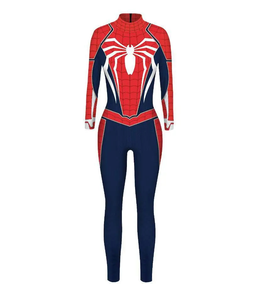 MINISO Sexy Spiderman Iron Man Gwen Stacy Bodysuit Cosplay Costume Women Jumpsuits Superhero Halloween Party Clothes