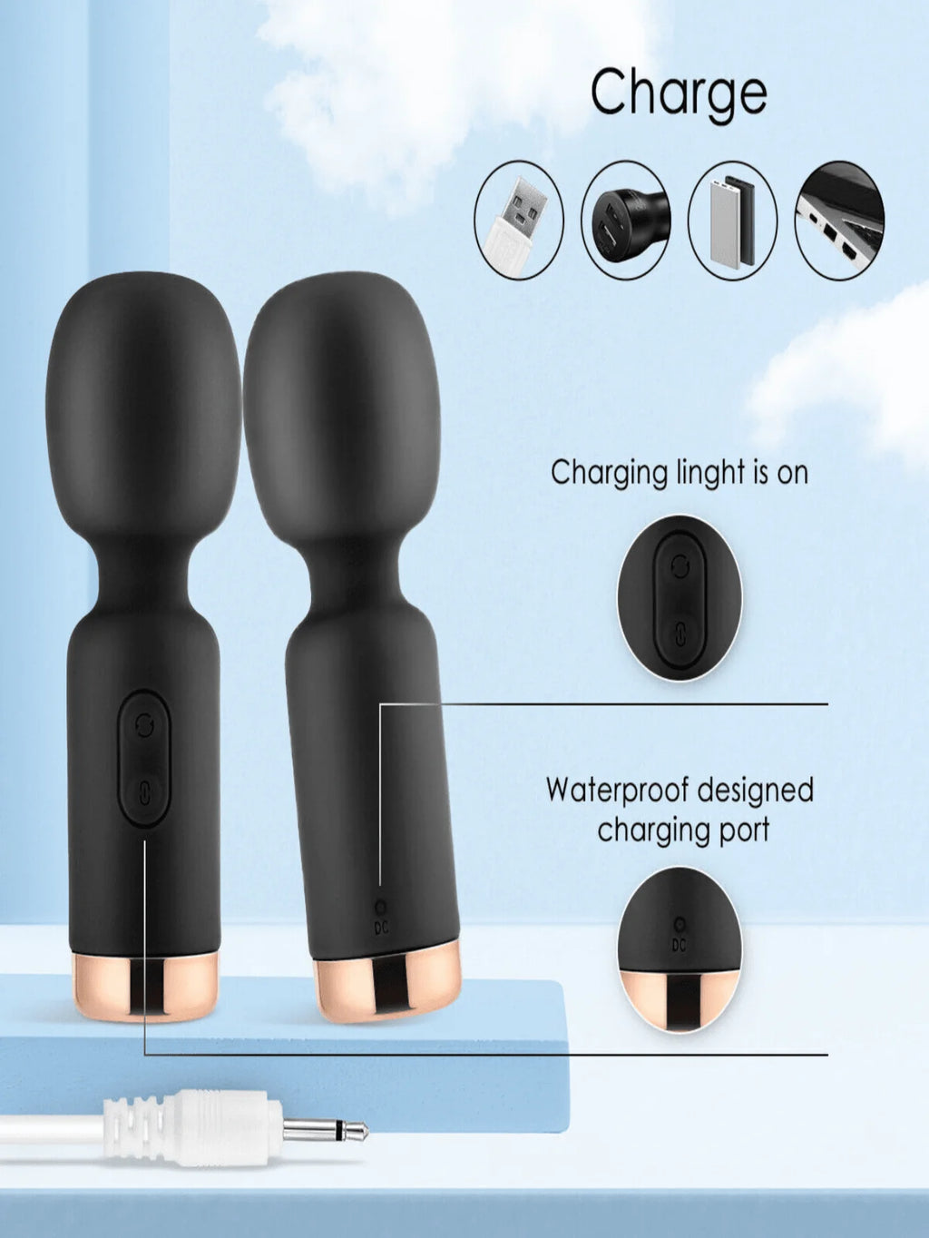 Mini Av Dildo Vibrator 10 Powerful Vibrator G-Spot Vaginal Nipple Stimulator Sex Toys Adult Masturbation Products