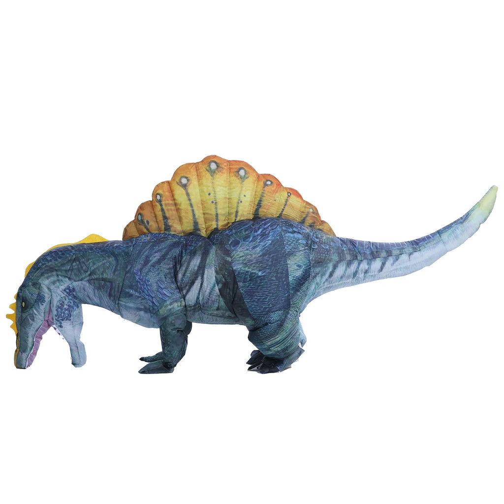Inflatable Dinosaur Costume Blow Up Dino Spinosaurus Costumes for Adults Fancy Dinosaur Party Halloween Cosplay Costume