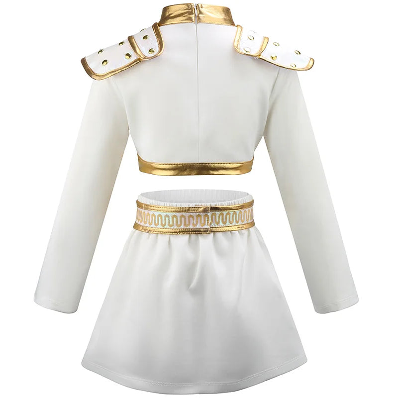 Kpop Demon Hunter Costume Rumi Halloween Cosplay Hot Girls Show Costume Black Shiny Set Halloween Girls Anime  clothing