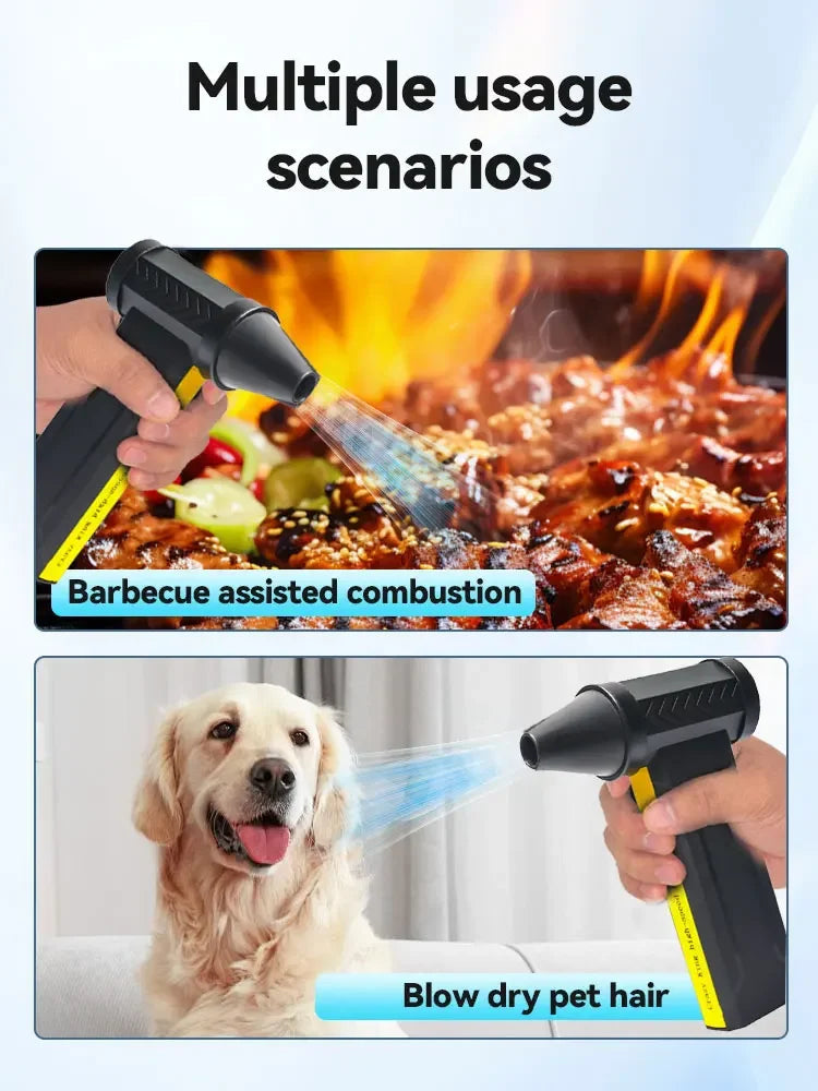 800000 RPM Brushless 10000mAh Motor Electric Turbo Jet Fan High-Speed Turbo Violent Fan Rechargeable Powerful Dust Blower