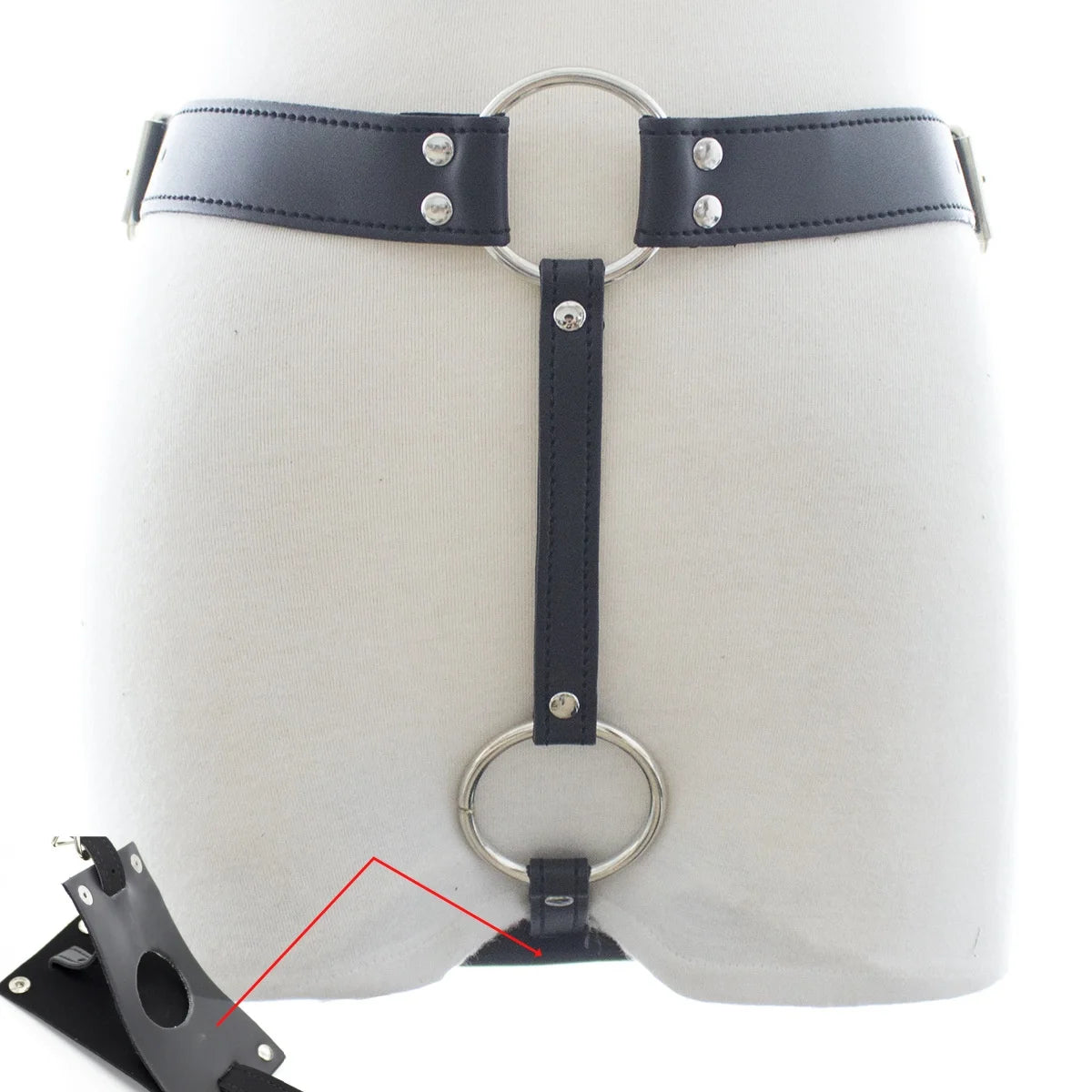 Ultra Men Sexy Leather Bondage Gear Sex Toys Kits of Male Silicone Anal Plug Harness Panties Erotic Costumes Exotic Accessories