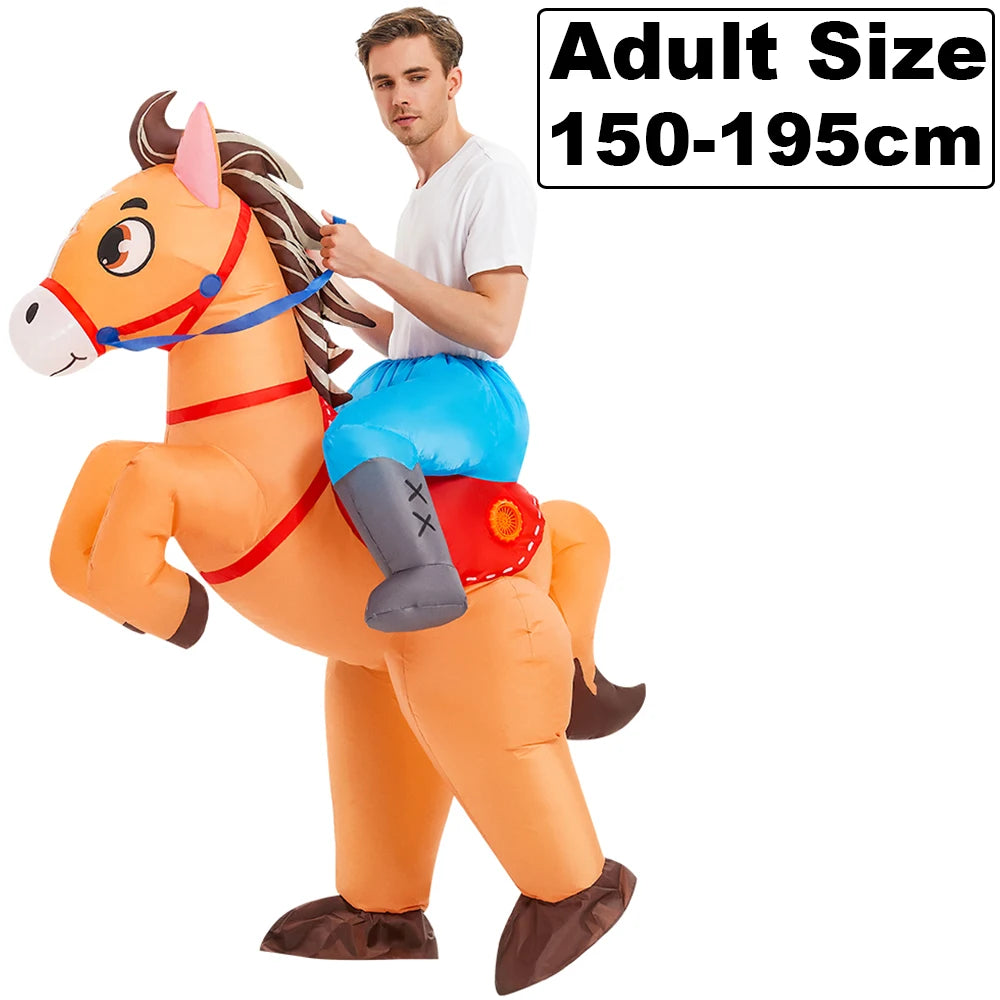 HOT Anime Dinosaur Inflatable Costume Party Mascot Costumes Suit Disfraz Cosplay Halloween Costumes For Adult Kids Dress