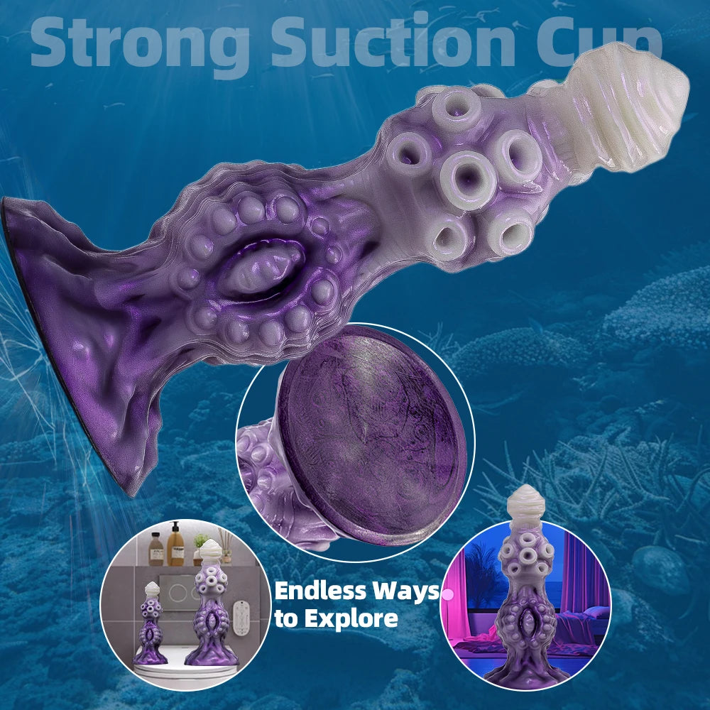Powerful Extra Large Dragon Dildo Alien Animal Butt Plug Anus Vagina Fantasy Knot Sex Machine Women's Sexual Health Sex Toy 18