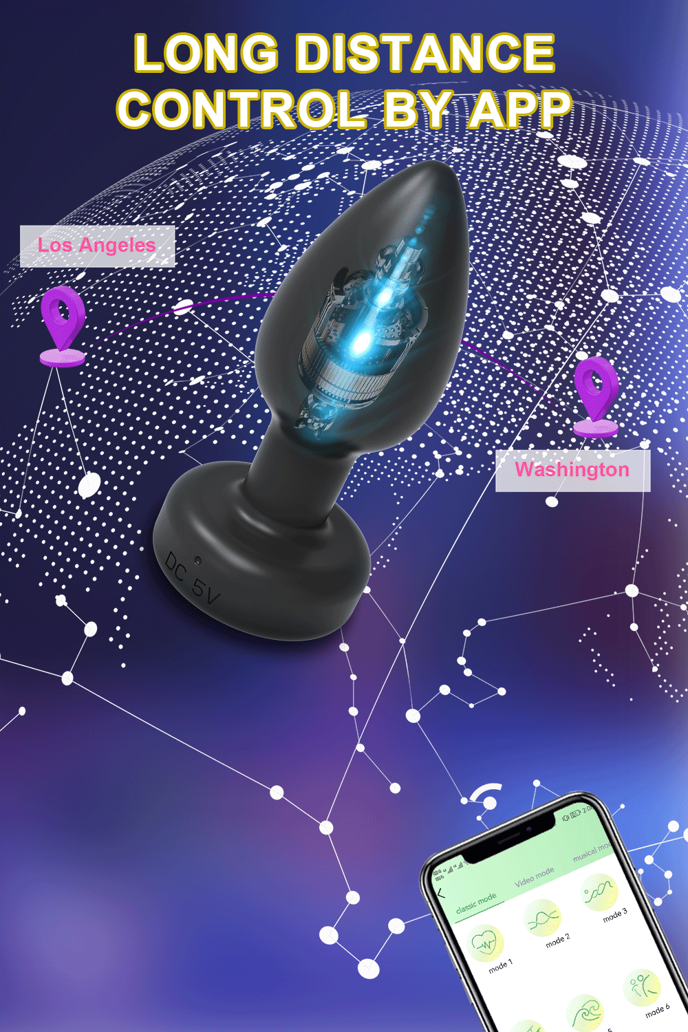 APP Bluetooth Control Anal Plug Vibrator Gay Anal Toy Butt Plug Stimulator Masturbation Tool Penetration Anal Vibrator Man Women