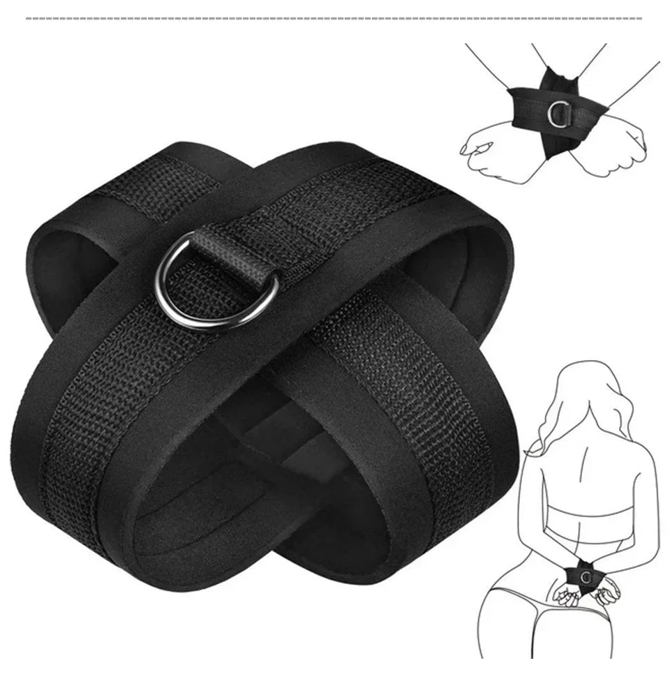 BDSM Bondage Gear Kit Erotic Sex Toys Adult Gmaes Bandage Obedience Slave And Master Couple Role Play Exotic Accessories Sexshop