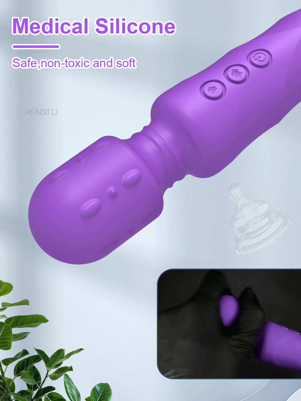20 Speed Strong Dildo AV Vibrator for Women Vagina Clitoris Stimulator Vibrators Magic Wand Massager Erotica Sex Toys for Adults