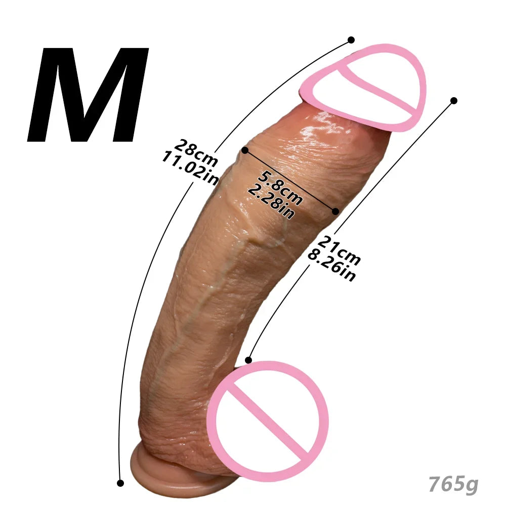 Super Huge Dildo Big Dick Realistic Penis Penetration Anal Butt Plug G-spot Vaginal Stimulator Masturbator Sex Toys For Women