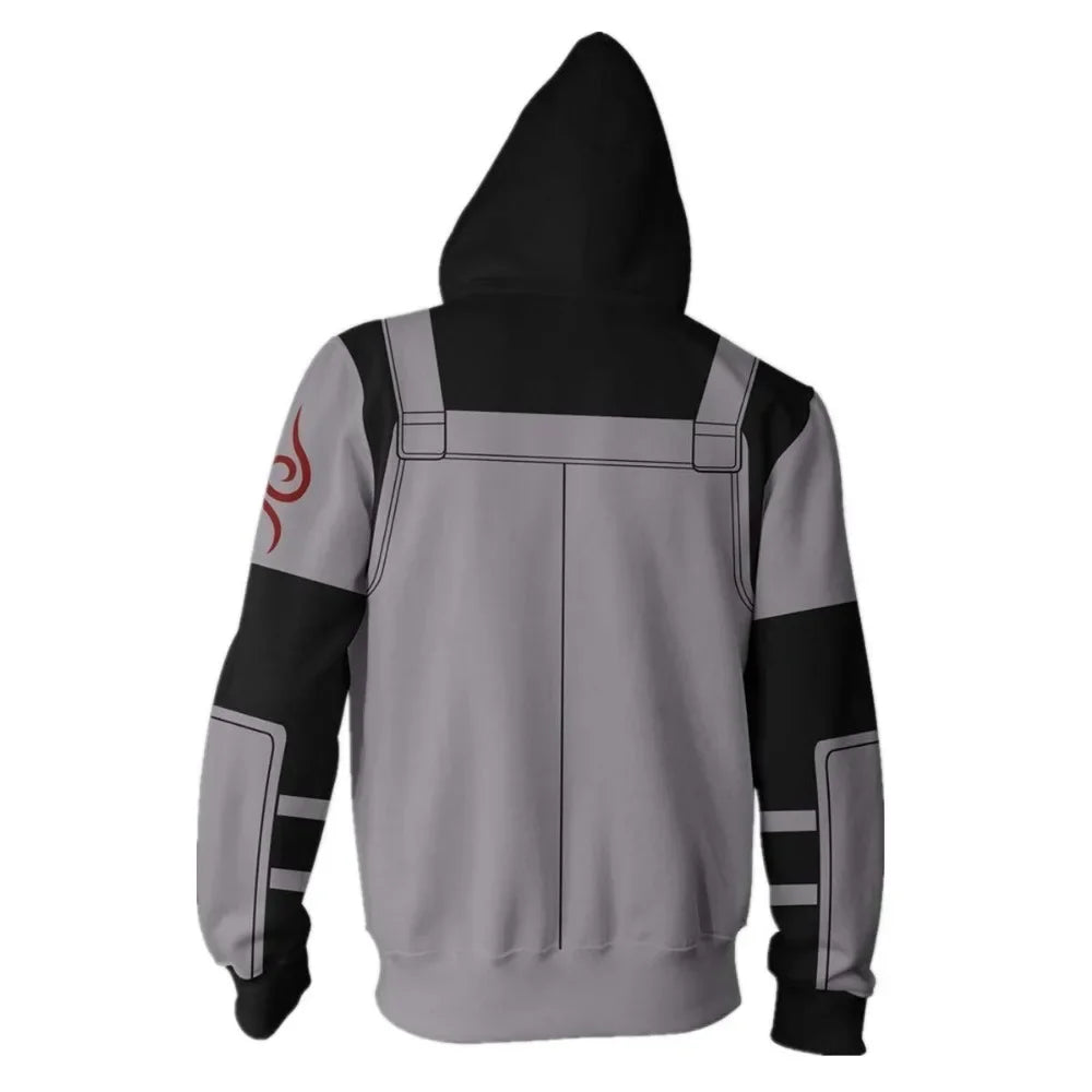 Anime Zip Hoodie Jackets Cosplay Clothes Costumes Men Hoodies Sweatshirts Zipper Tops Sasuke Sweatshirt Kakashi Tops