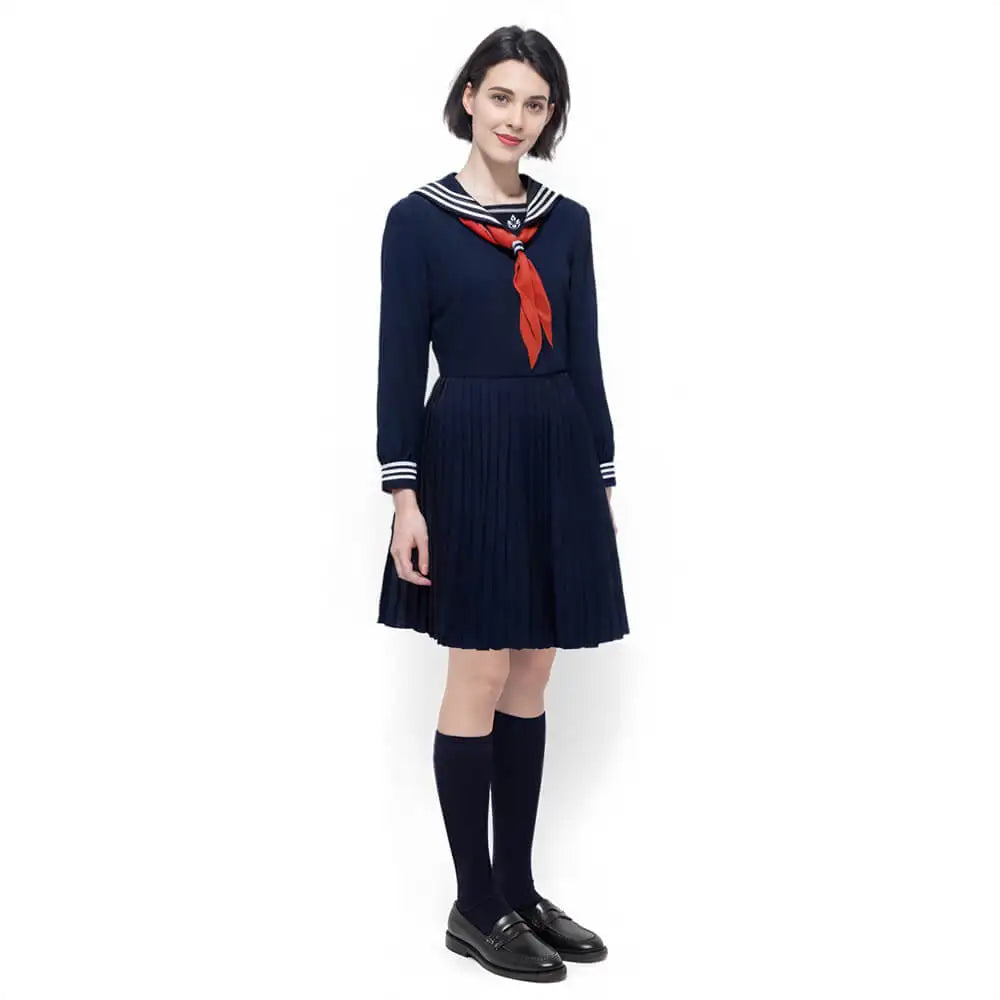 Game Hinako Shimizu Cosplay Costume Silent Women's School Uniform Hill Hallowen Party RolePlay Tops Skirt Tie Socks Takerlama