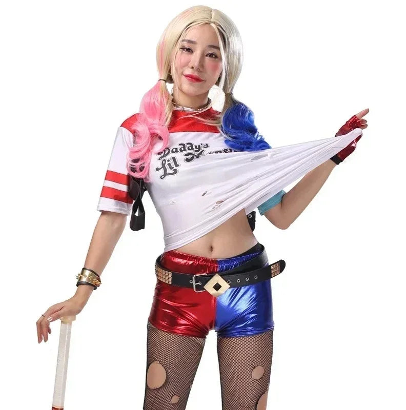 Best-Selling  Quinn Cosplay Costume - Halloween & Carnival Outfit for Women, child Jacket  Set, Christmas Party Attire