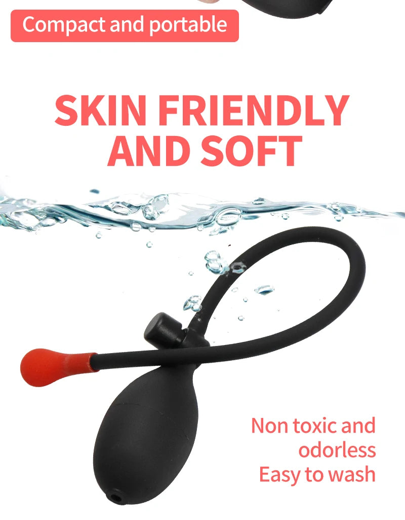 Inflatable Dildo Vagina Anus Dilator Expandable Butt Plugs Bdsm Adult Game Sex Toy for Women Men Gay Anal Plug Prostate Massager