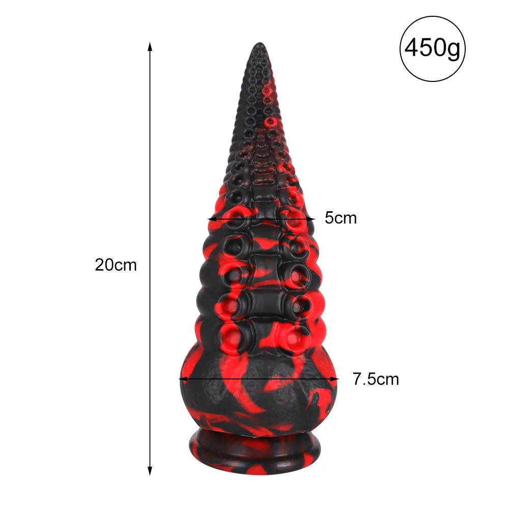 Dildo Female Homosexual Giant Anal Toy Cup Octopus Tentacle Tentacle Artificial Penis Animal Dildo Sex Toys for Adults Anal Plug