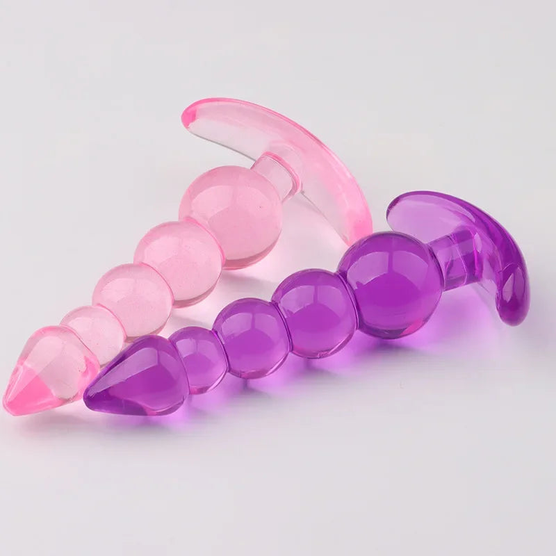 Anal Plugs Anal Beads Dildo Butt Soft Silicone Plug Prostate Massage Unisex Sexy Stopper Adult Sex Toy for Men Women Adult Games
