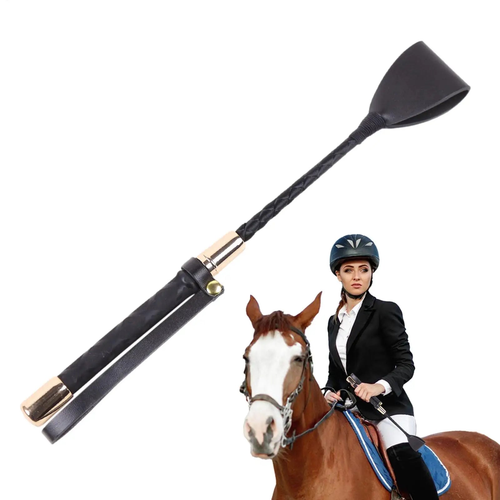 30/45/54 cm Horse Riding Whip Training Riding Crop Whip with Anti-Slip Grip Riding Equestrian Horse Racing Whips for Racing Tool