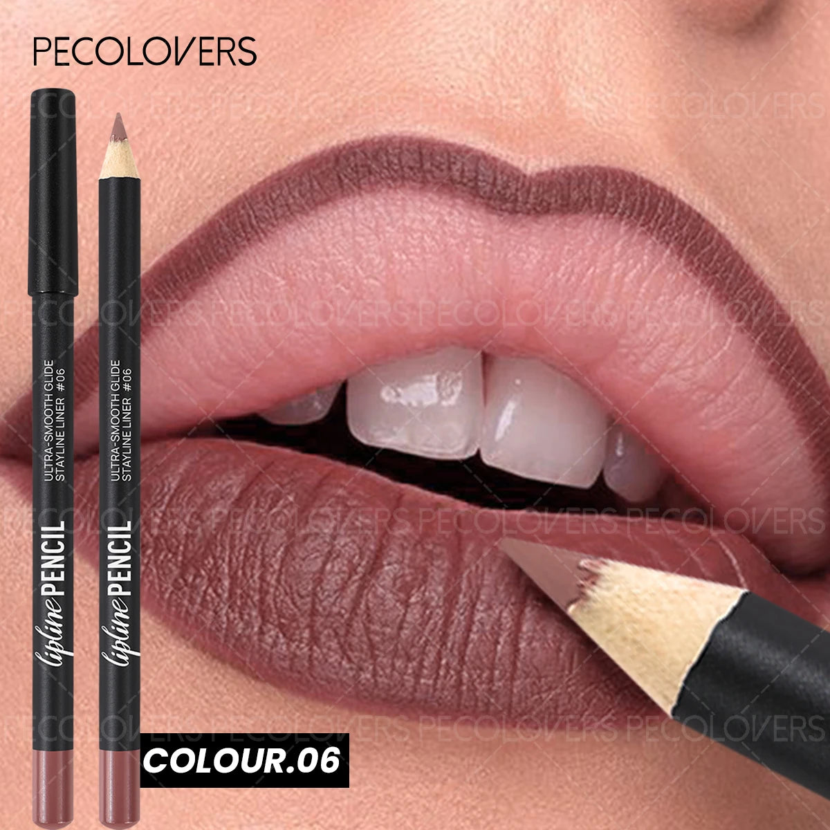 1PC Matte Lip Pencil - Long-Lasting, Waterproof, Dual as Lip Liner & Lipstick, Pumpkin Spice Shade, Rich Colors, For Christmas