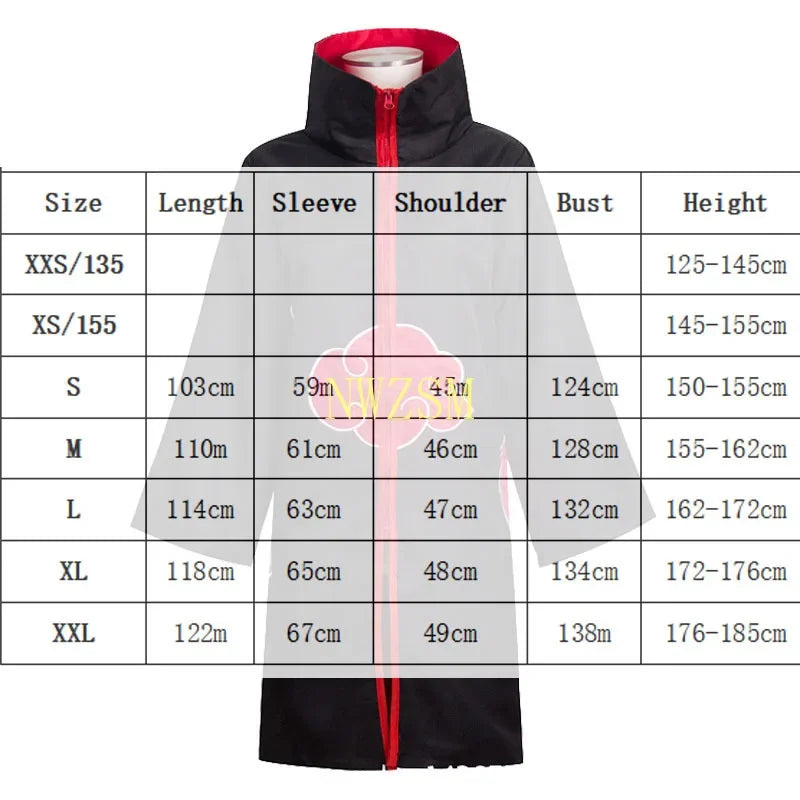 Akatsuki Tobi Obito Cosplay Costume Akatsuki Long Sleeve Cloak Halloween Carnival Funny Adult Cosplay Costume