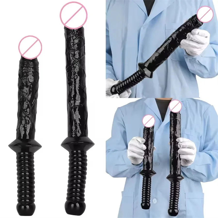 Handheld Sticks Anal Plug Male Female Backyard Anal Sex Expansion Extra Long Dildo Vaginal Anal Masturbation Sex Toy