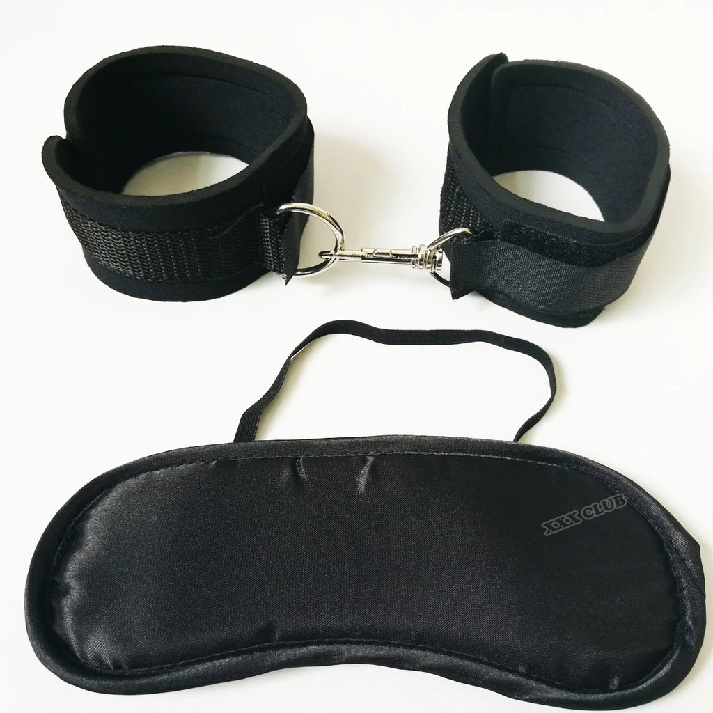 Thierry Fetish Sex Bondage kit Adult Game for Couples Flirt Toys Handcuffs blindfold sex products for increase sexual tension