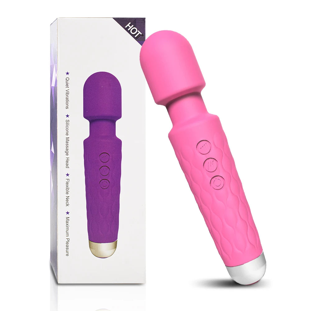 Powerful Magic Wand Vibrators Massager Clitoris G-Spot Stimulator Female Masturbator Dildo Erotic Sexy Toys or Women Adults 18