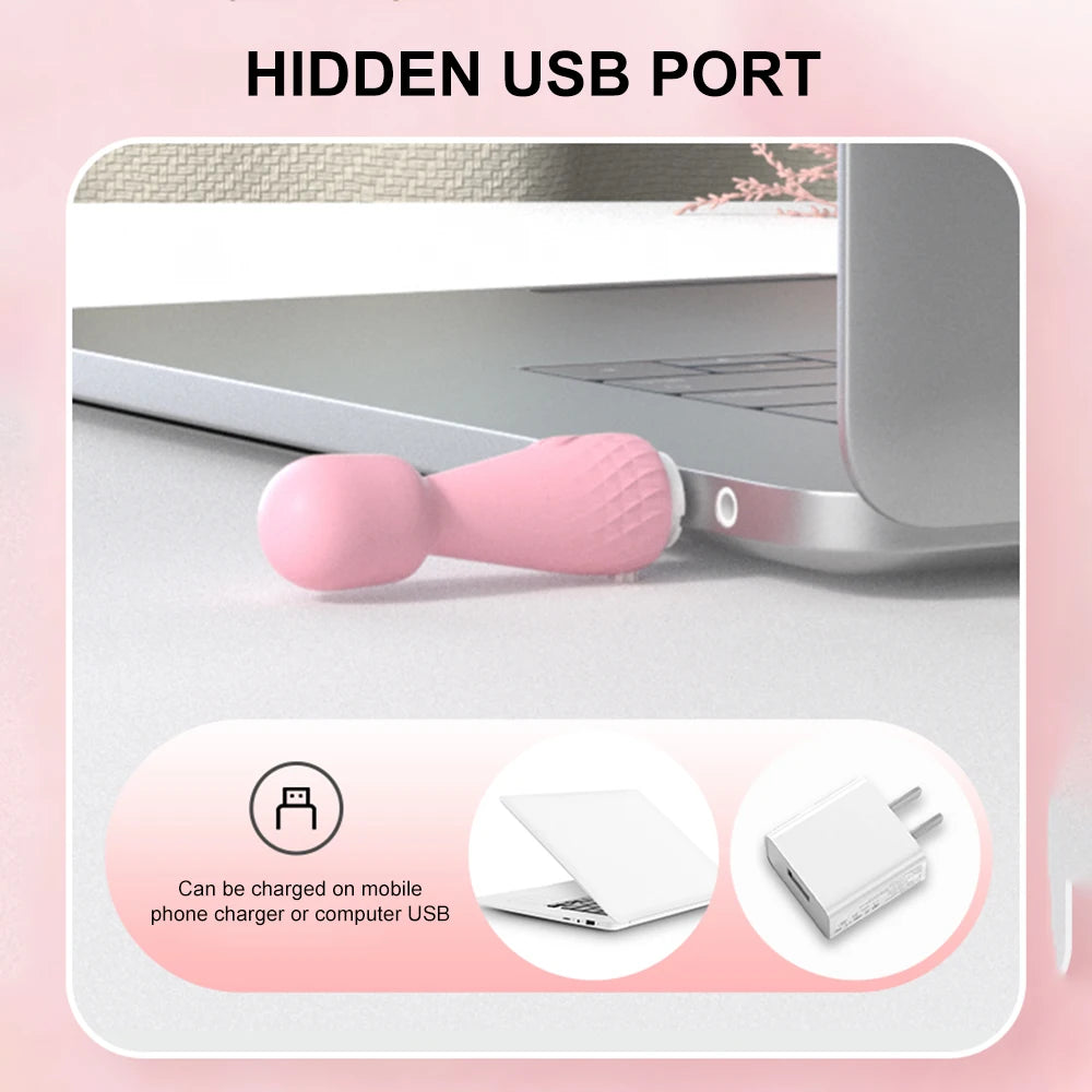 Mini Dildo AV Vibrator Sex Toys For Adults Women Vagina Clitoris Stimulator Magic Wand G Spot Anal Massager Female Masturbator