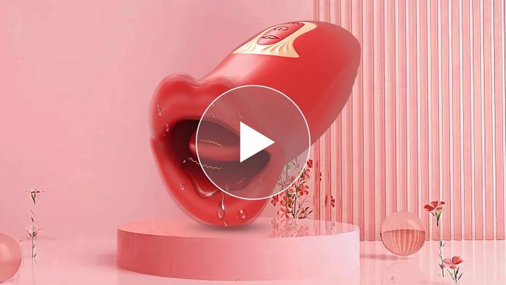 Realistic Dildo Vibrators Sex Toy For Women Tongue Licking Sucking G Spot Vibrator Nipple Clit Clitoral Vibrations Stimulator