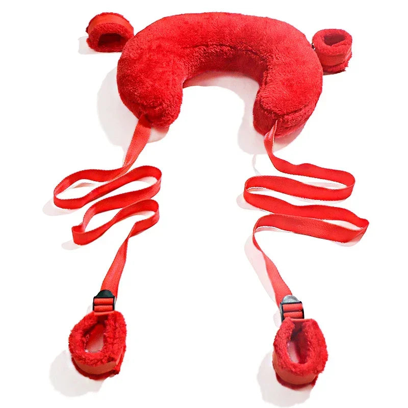 Sex Toys Cotton Bdsm Bondage Set Handcuffs Sexy Leg Pillow Thinning Belt Bending Orgasm Couple Toy