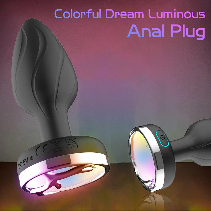 Led Anal Vibrator Plug For Women Men Wireless Remote Sex Toys Male Prostate Massage Vagina Vibrator Anus Butt Plug Adults Goods