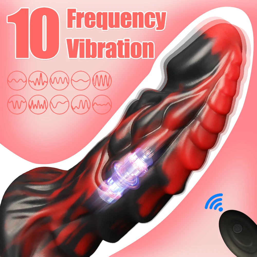 Huge Dragon Dildo Animal Ass Anal Plug Soft Silicone Monster Alien Penis Dildo Anal Dilator Male Female Adult Products Sex Toys