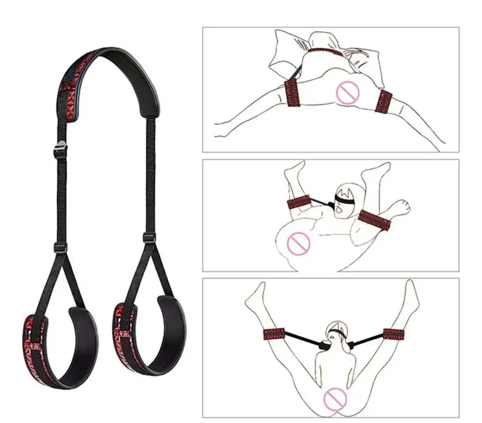 BDSM Bondage Gear Kit Erotic Sex Toys Adult Gmaes Bandage Obedience Slave And Master Couple Role Play Exotic Accessories Sexshop